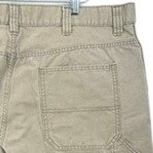 Blue‎ Mountain Tan Khaki Canvas Carpenter Pants 40x30 (27.5) Utility Workwear